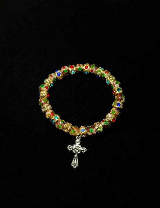 Thai Cross Bead Bracelet